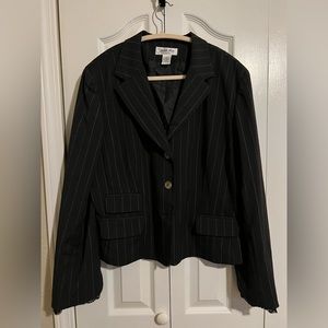 Plus Size Blazer with lace sleeve detail 16 Judith Hart